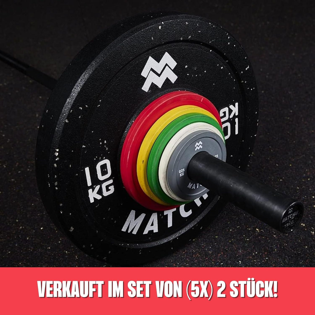 Matchu Sports | Fractional Plates | Mini Hantelscheiben | 0,25/0,5/1/1,5/2,5 KG | Satz mit 2 Stück |