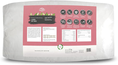 SALiNGO High Sensitive Hundefutter trocken, Trockenfutter Lamm und Reis, zuckerfrei, Single Protein,