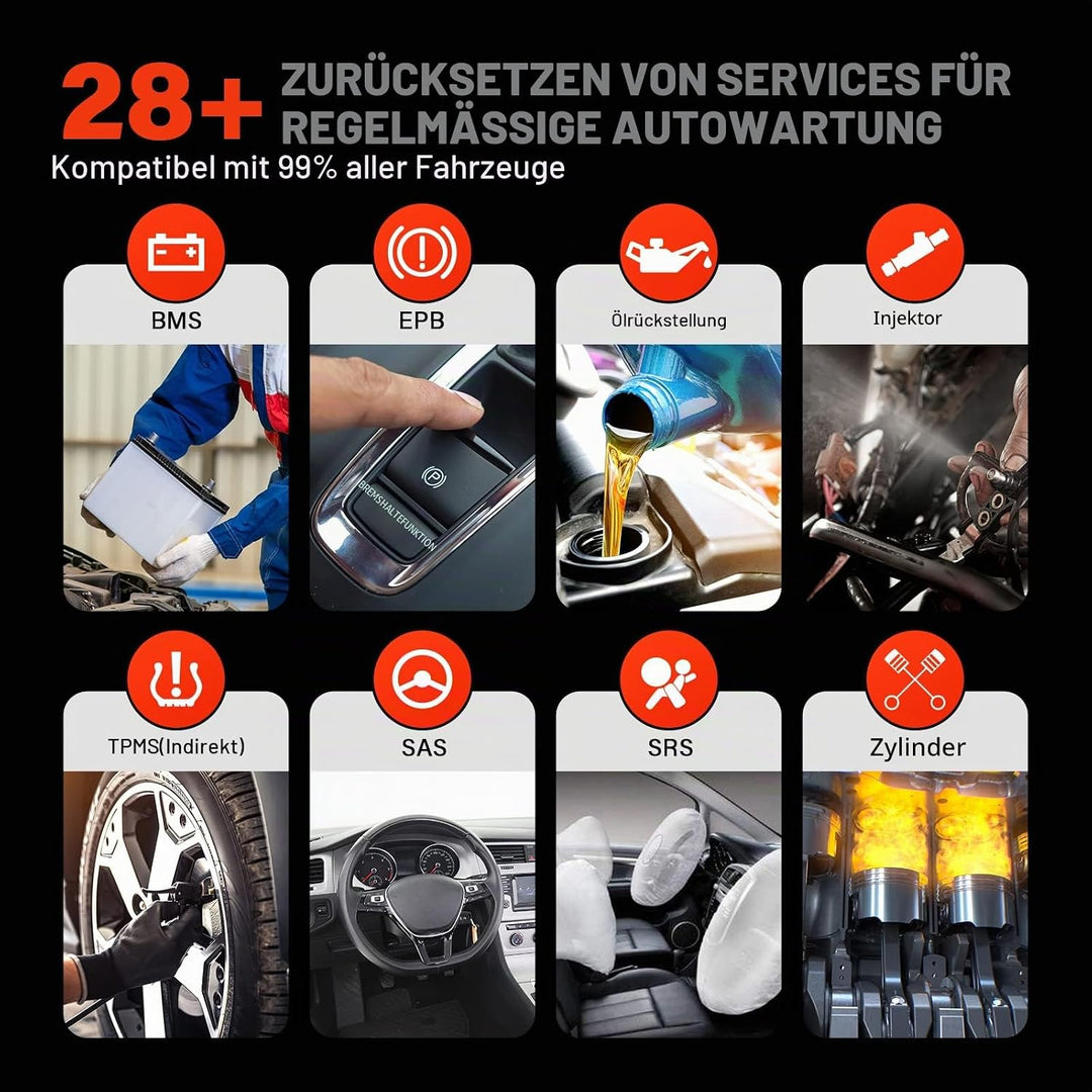 Autel MaxiCOM MK808S-OBD2 Diagnosegerät, 2023 Bidirektionales Tool Aktualisiert von MaxiCheck MX808