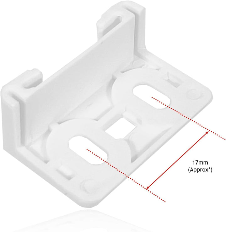 SPARES2GO Tür-Montagehalterung aus Kunststoff für IKEA Kühlschrank & Gefrierschrank (4 Stück)
