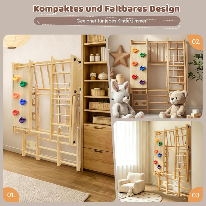 Maxi Klettergerüst für Drinnen & Draussen, Wasserfestes und Schmutzabweisendes Grosses Spielplatz, 1
