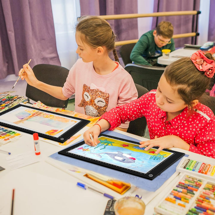 A4 LED Leuchttisch,Magnetisch Led Licht Pad Ultra-dünne Leuchtplatte Zeichnen,Type-C Schnittstelle L