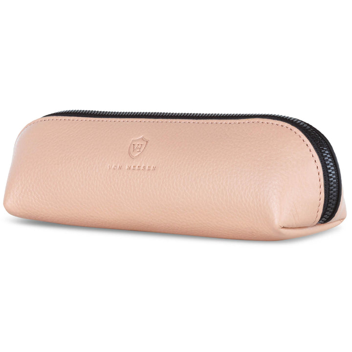 VON HEESEN® Echtleder Federmäppchen Leder Federmappe Etui für Stifte Mäppchen Schule Federtasche Uni