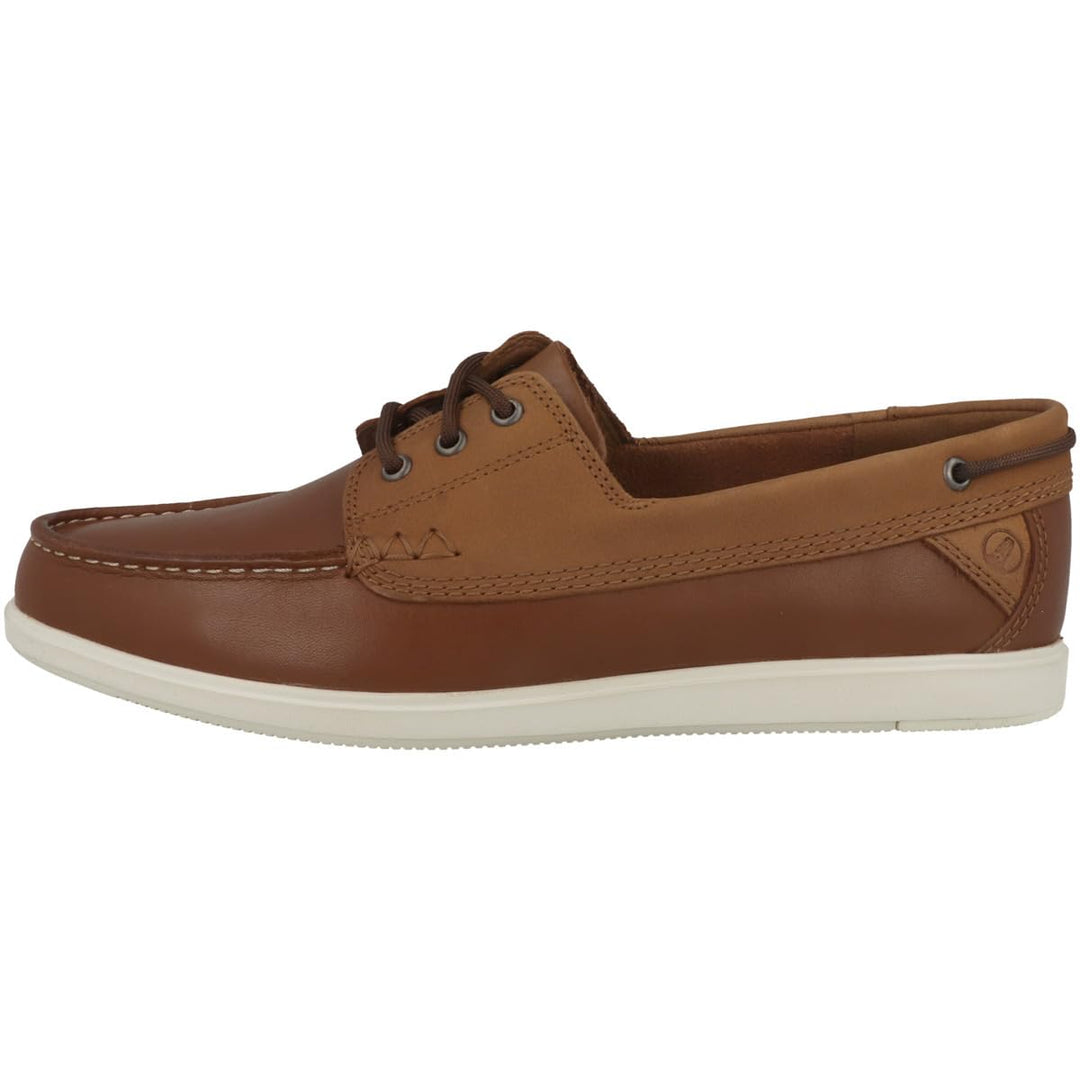 Clarks Herren Bratton BoatBoat Shoe 39.5 EU Dark Tan Lea, 39.5 EU Dark Tan Lea