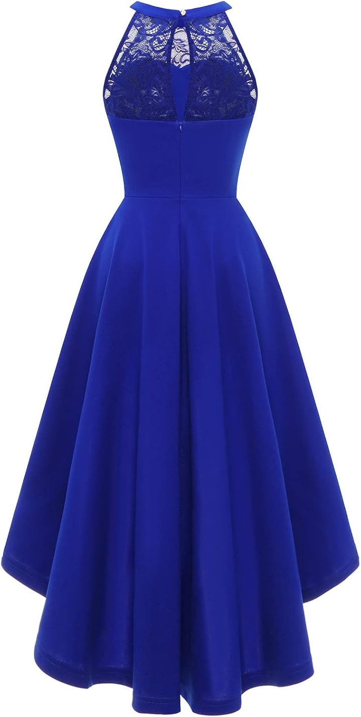 Bbonlinedress Abendkleider elegant für Hochzeit gast festliches Kleid Damen Neckholder Konfirmations