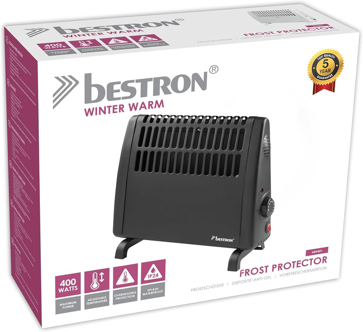 Bestron elektrischer Frostwächter, Frostschutzgerät mit variablen Thermostat und Abschaltautomatik,