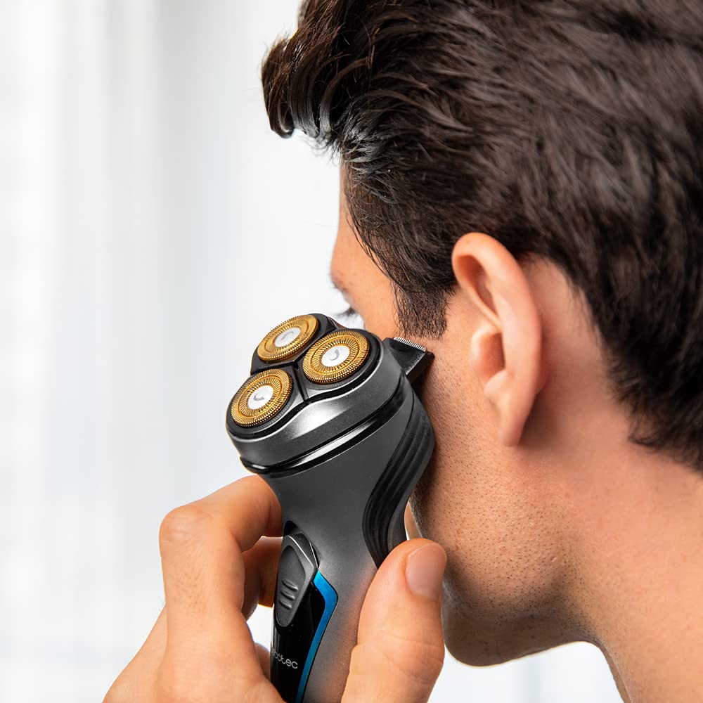 Cecotec Rotierender Rasierer Bamba PrecisionCare Titanium PerfectCut. Titanbeschichtigung mit 3D-Bew