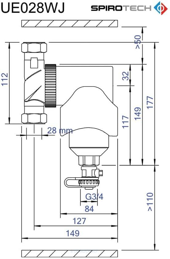Spirotech ue022wj magnetisch und nicht magnetisch Schmutz) Filter