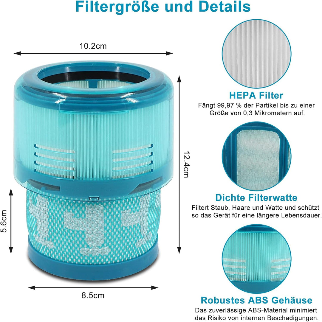 2 Stück Gen5detect Filter, Ersatzfilter für Dyson Gen5 Detect, Gen5outsize, Gen5detect Absolute, Gen