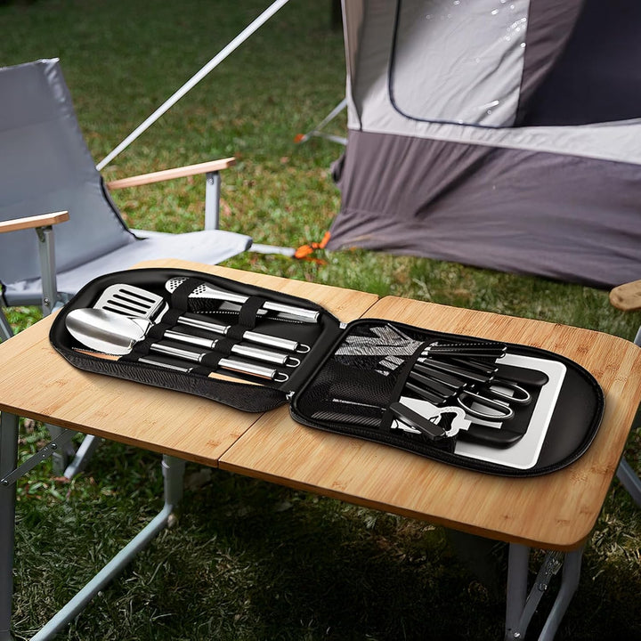 Camping Geschirr 27 Stück, Campinggeschirr Camper Furgoneta Accesorios, Picknicks Geschirr, Camping
