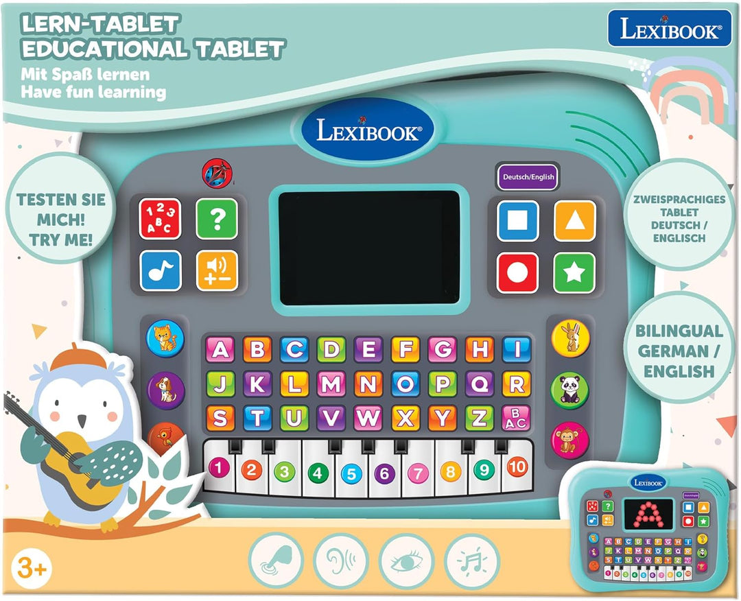 Lexibook, Lern-Tablet, Zweisprachig ENGLISCH/DEUTSCH, Sprechendes Tablet mit Bildschirm zum Lernen d