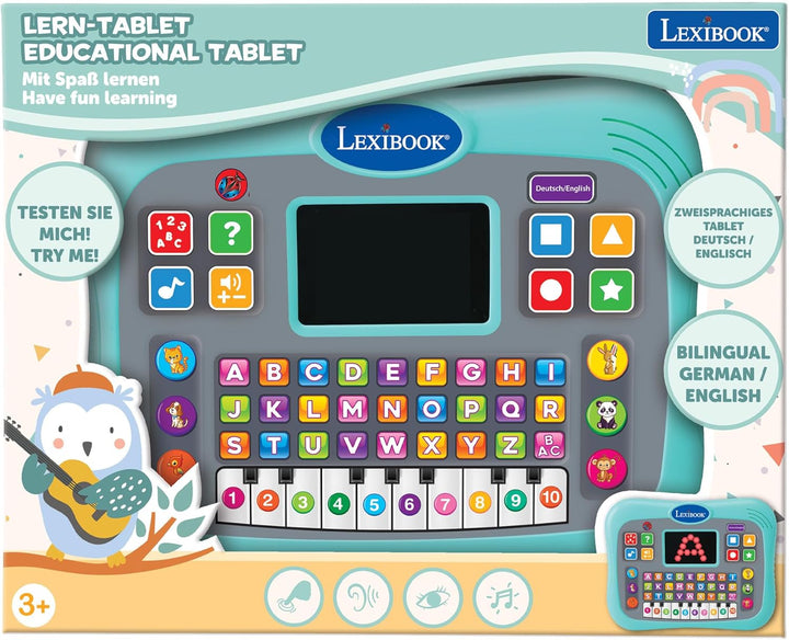 Lexibook, Lern-Tablet, Zweisprachig ENGLISCH/DEUTSCH, Sprechendes Tablet mit Bildschirm zum Lernen d