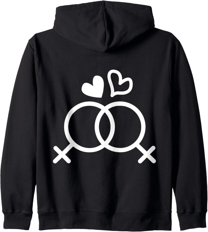 Lesbisches Pärchen LGBT Pride Gay Pride Month Lesben Kapuzenjacke