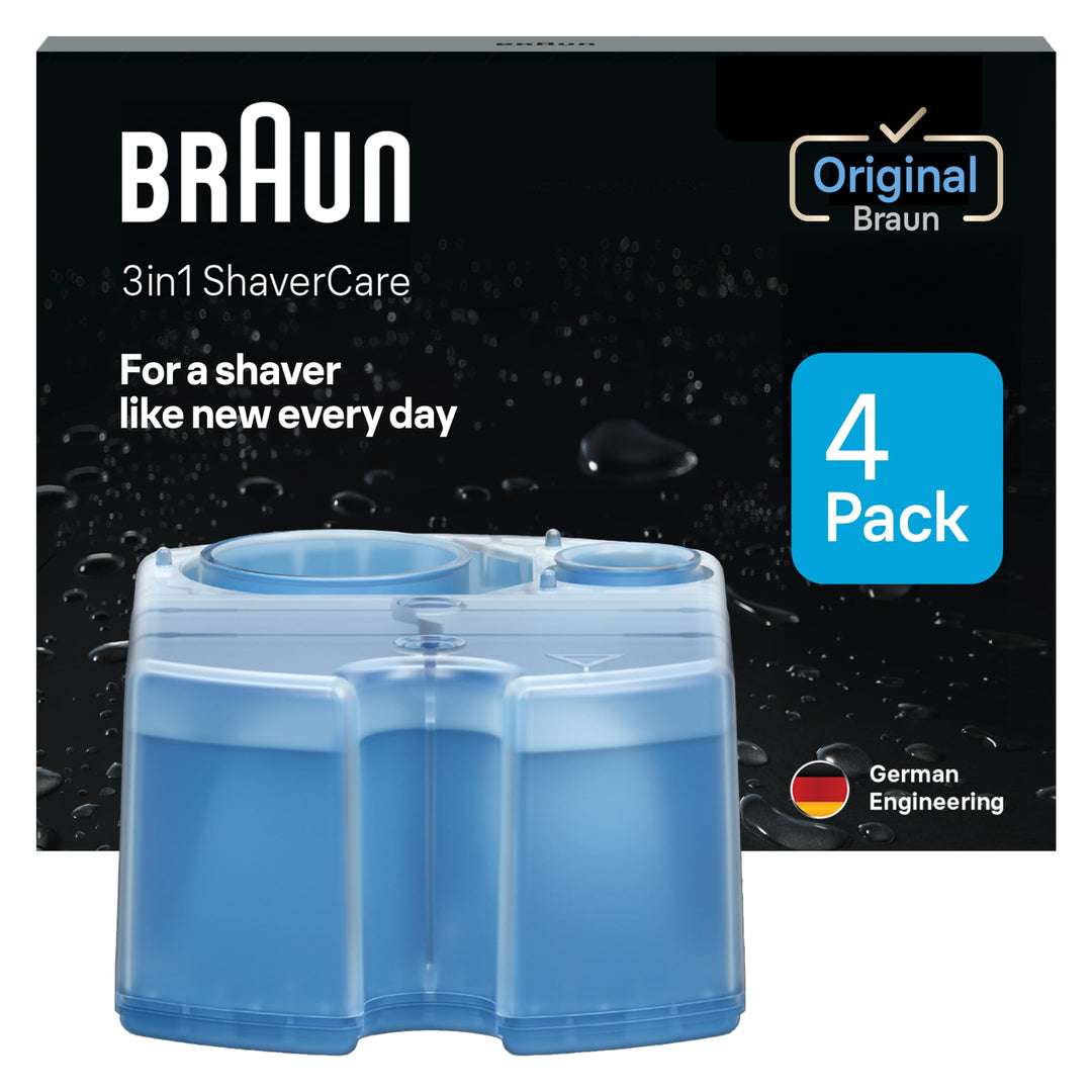 Braun Clean & Renew Reinigungskartusche CCR, 4 Count (Verpackung können variieren)