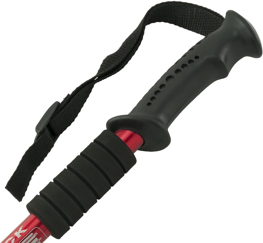 MidGard Teleskop Nordic Walking Stöcke, 50-110 cm höhenverstellbar, Antischock Dämpfung, Wanderstöck