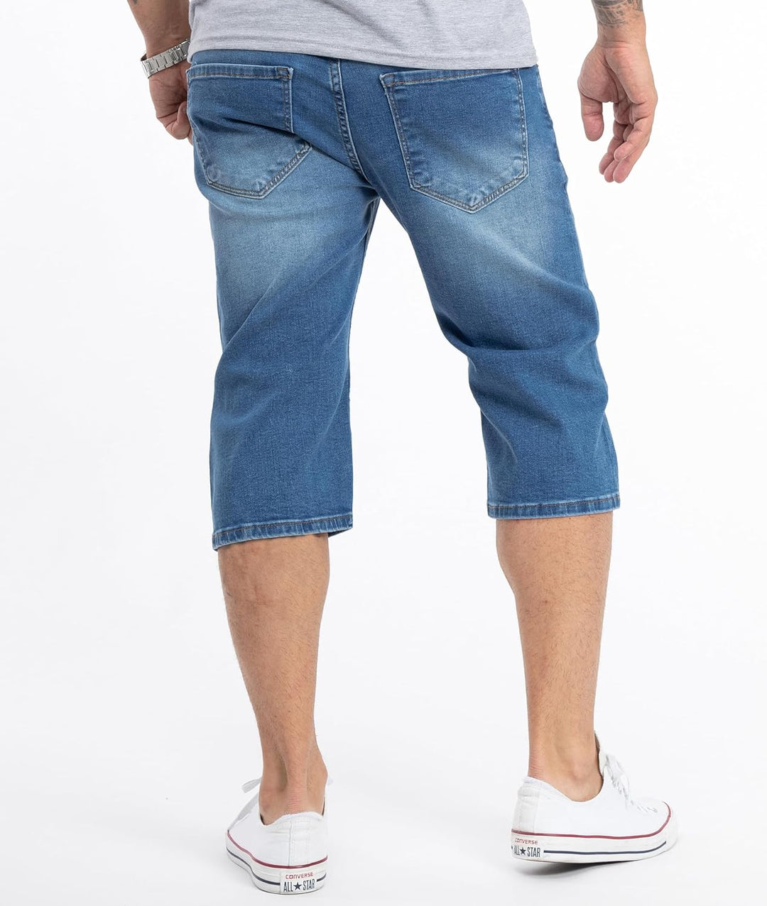 Rock Creek Herren Shorts Jeansshorts RC-2359, 29W Mittelblau