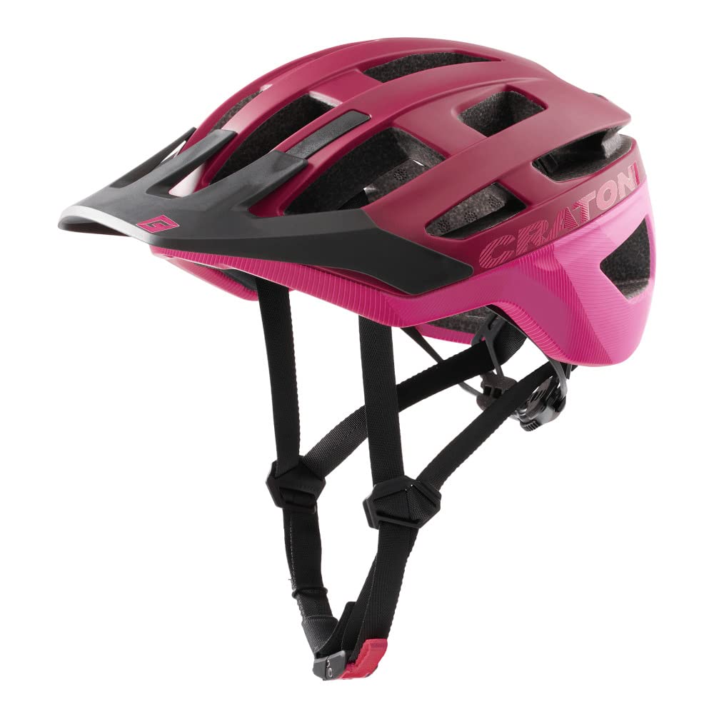 Cratoni Allrace Fahrradhelm Trail Endurohelm Bikehelm Allround Lila Mat M, Lila Mat M