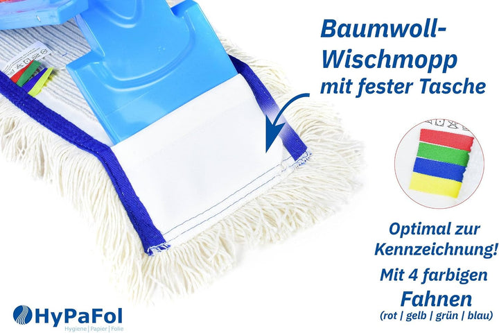 Profi Wischbezug aus Baumwolle | 50cm Breite | 10er-Pack | für alle Bodenarten und Bodenwischer | Er