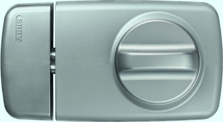 ABUS Tür-Zusatzschloss 7010, mit Drehknauf, silber, 53269 Metall Metall ohne Alarm Silber, Metall oh