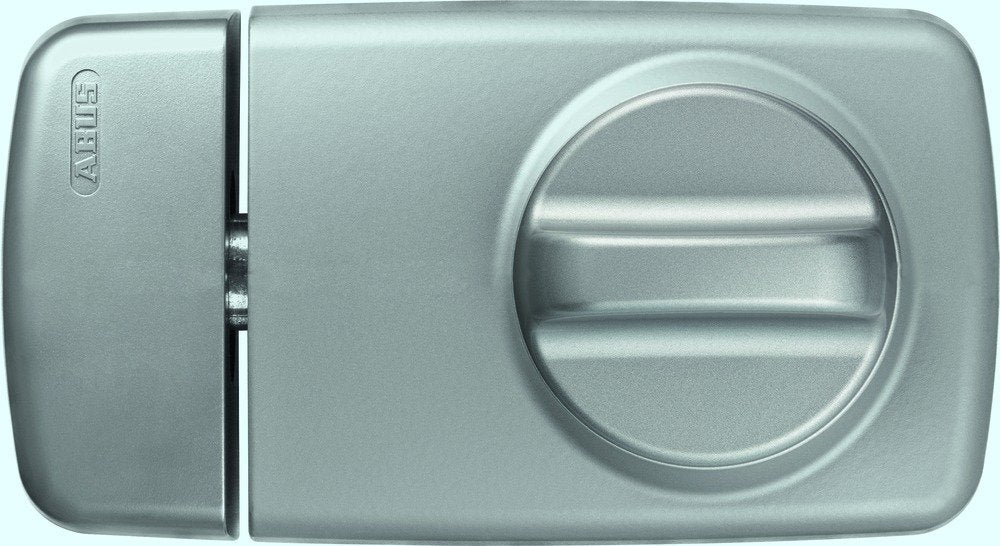 ABUS Tür-Zusatzschloss 7010, mit Drehknauf, silber, 53293 Kunststoff ohne Alarm Silber, Kunststoff o