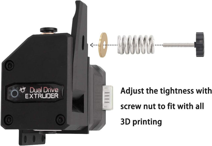 IMETRX Dual Drive Gear Extruder Bowden Extruder Zahnrad für Prusa i3 Anycubic Mega Creality Ender 3