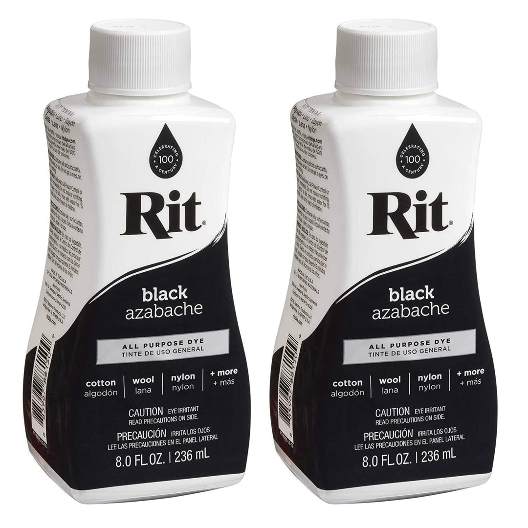 Rit Dye Liquid Dye, 8 fl oz, schwarz, 2er Pack 2 Items Schwarz