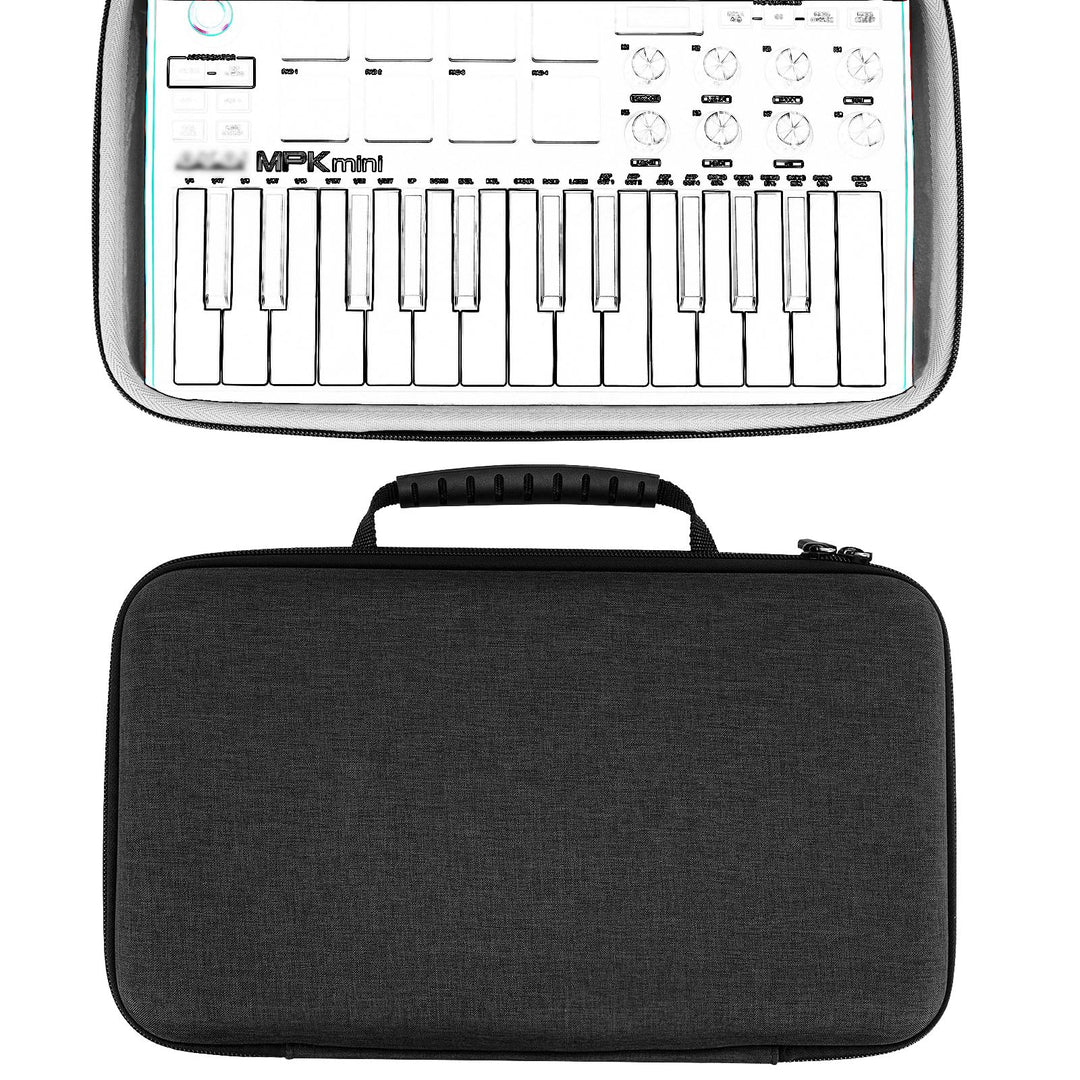 Geekria Hardshell-Case kompatibel mit Akai Professional MPK Mini MK3, 25-Tasten Ultra-portabler USB-