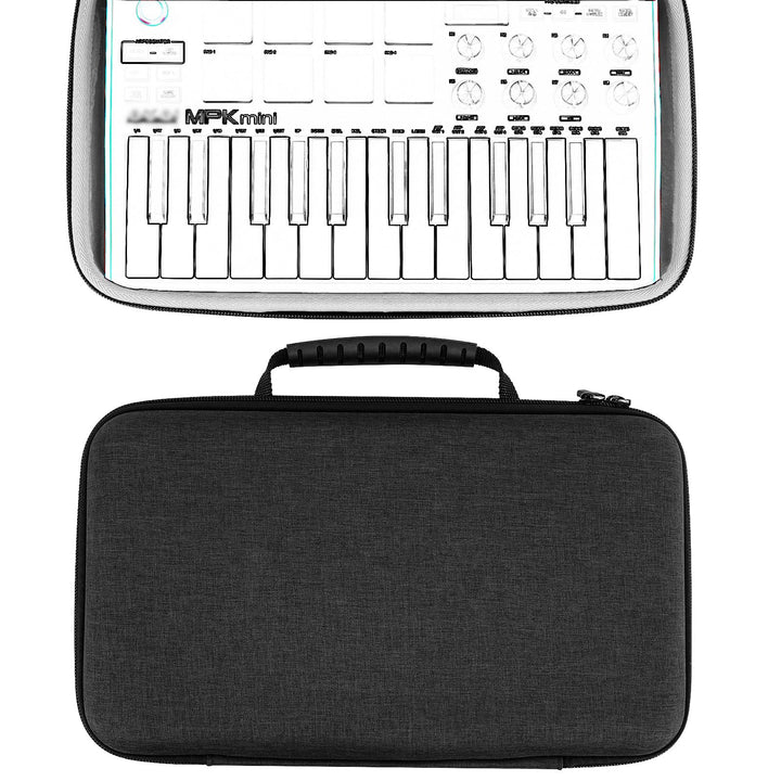 Geekria Hardshell-Case kompatibel mit Akai Professional MPK Mini MK3, 25-Tasten Ultra-portabler USB-