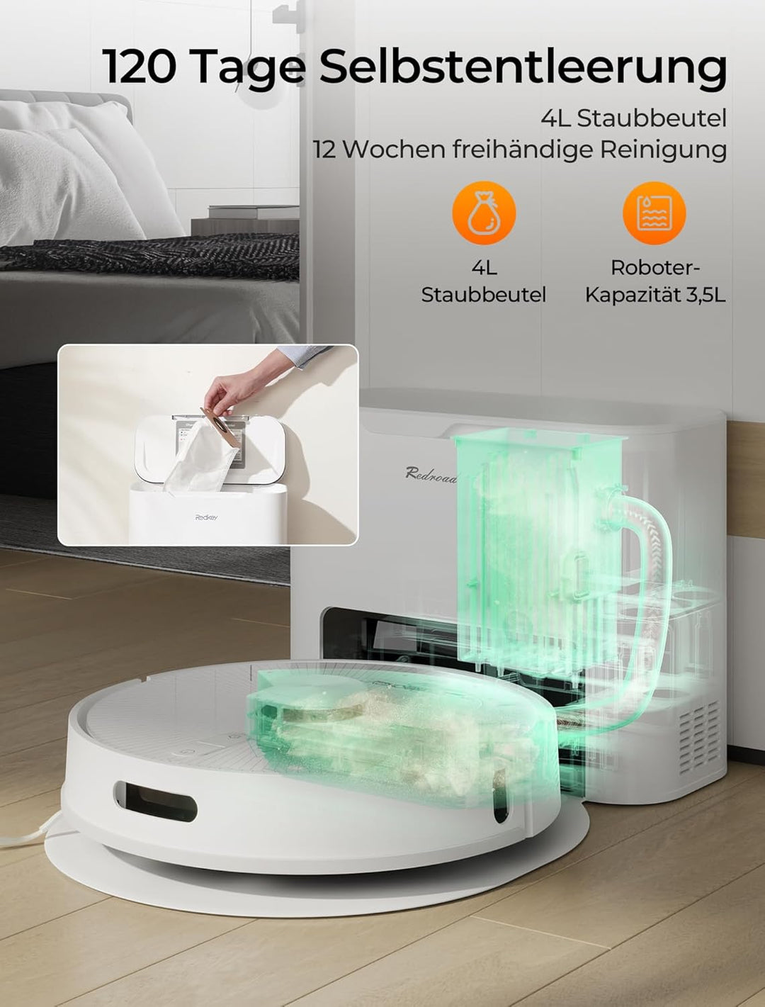 R10 Roboterstaubsauger mit Wischfunktion und Kartierung