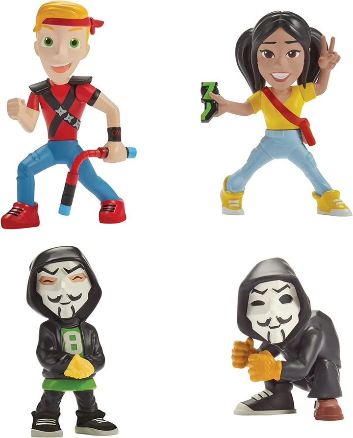 Spy Ninjas 4er-Pack für Kinder ab 6 Jahren (PZ2/CAD/Regina/PZ Squire) (41130CO) Einzelbett, Einzelbe