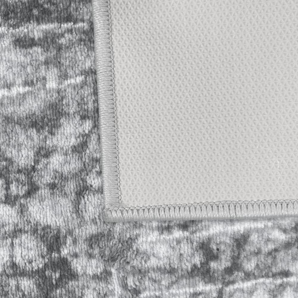 Teppich-Traum moderner Designerteppich mit dezenten Farben abstrakt Gemustert in grau, Grösse 160x23