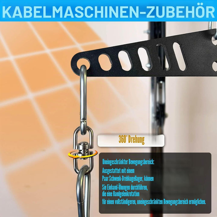 KORIKAHM Multi-Grip LAT Pull Down Bar für Home Gym Fitness, Spreizplatte LAT Pulldown Aufsätze für P