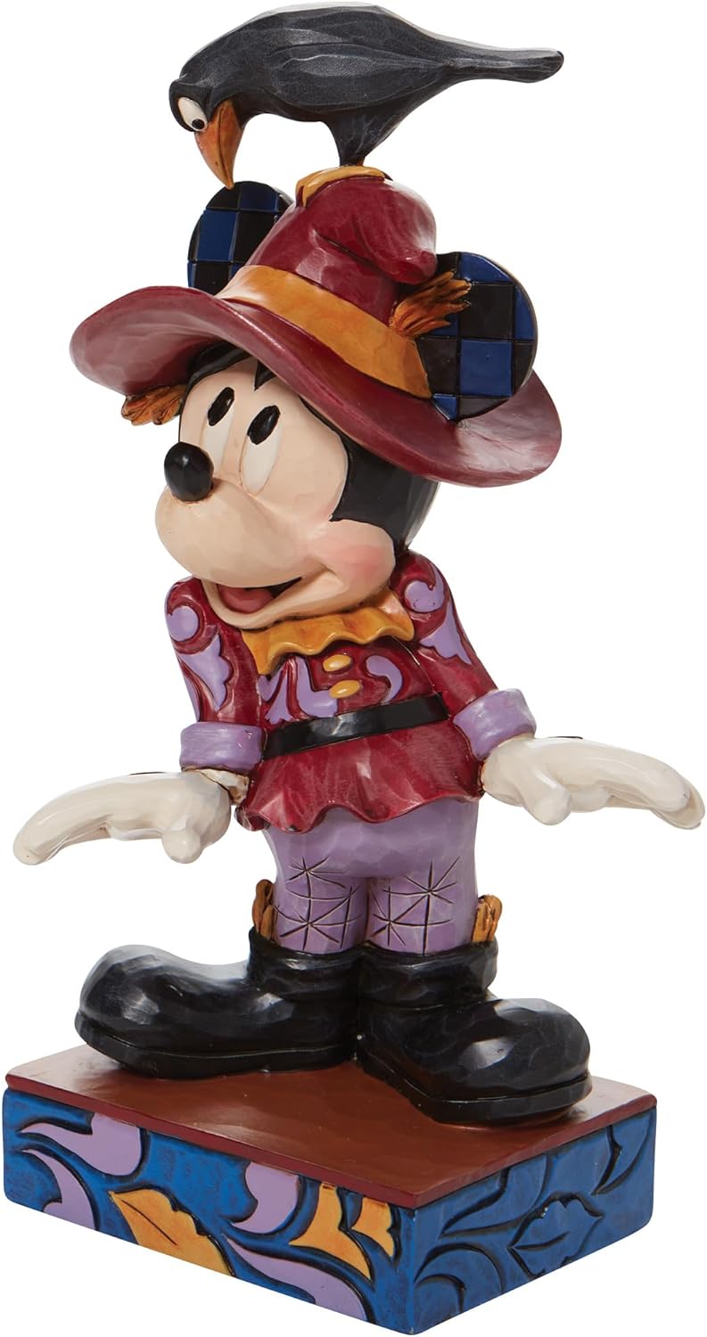 ENESCO Jim Shore Disney Traditions Collection – Mickey and Friends Vogelscheuchen-Figur, 19 cm, Mehr