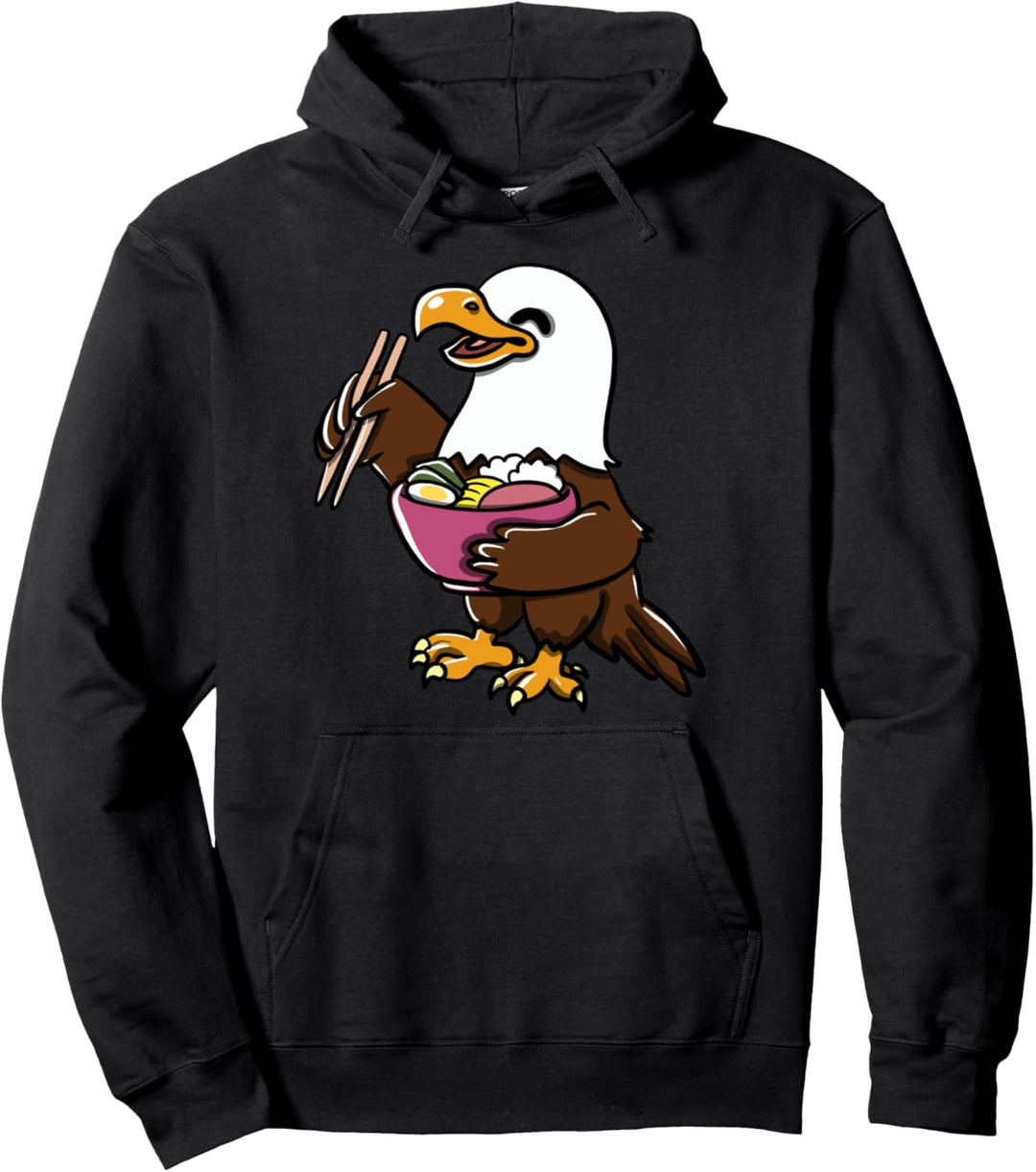 Süsses Kawaii Anime Adler Japanese Ramen Suppe Pullover Hoodie