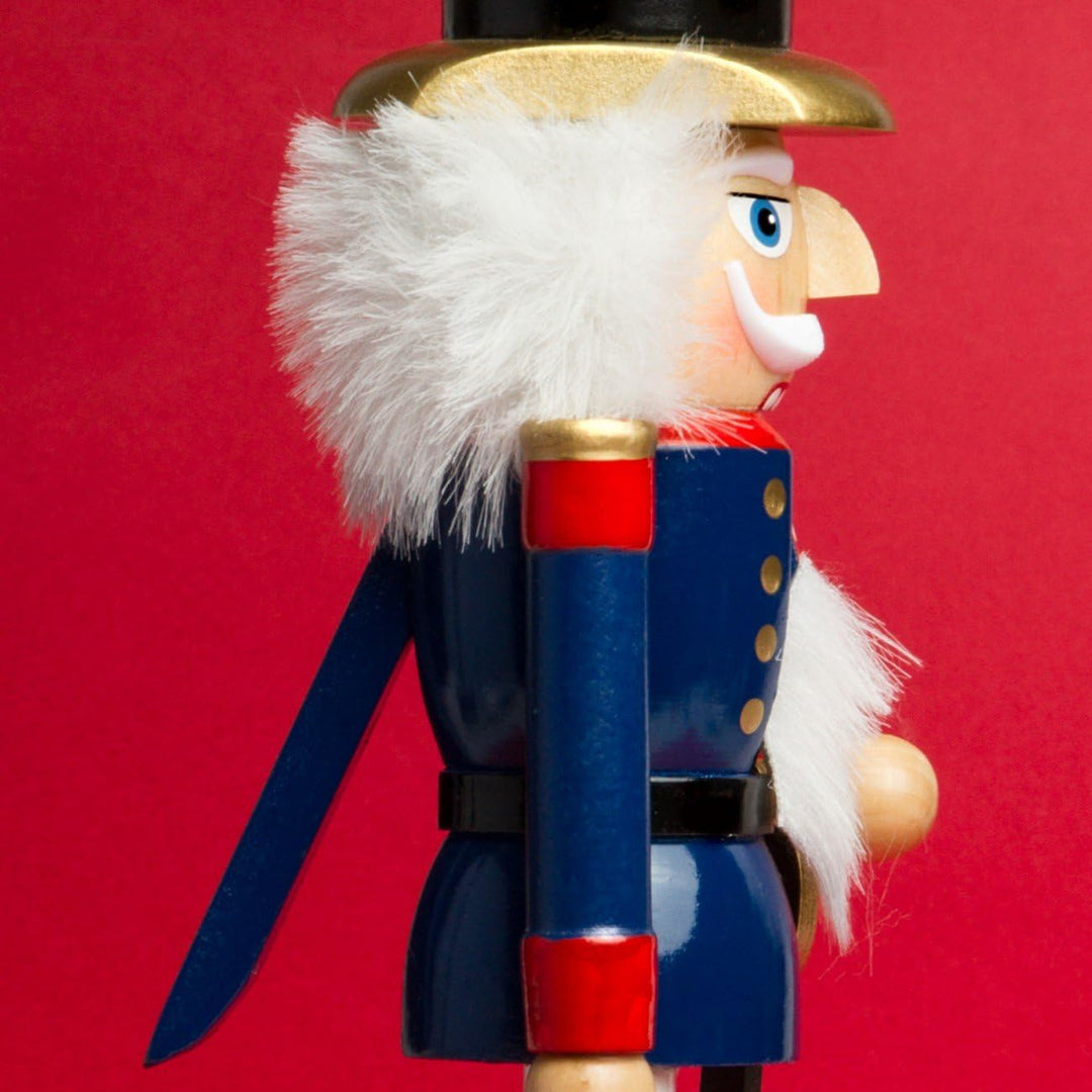 Sikora NK-A Deko Nussknacker Figur aus Holz Verschiedene Motive 2 Grössen, Farbe/Modell:A04 blau - S