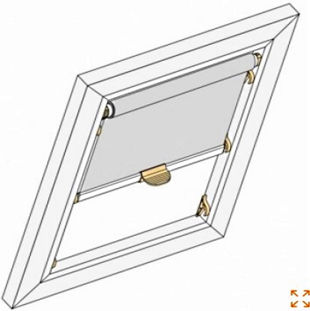 Thermo-Verdunkelungs-Rollo für BRAAS/Delta Atelier BA/DA, Baujahr 1991-2000 GELB 142.23 (70/140 Glas