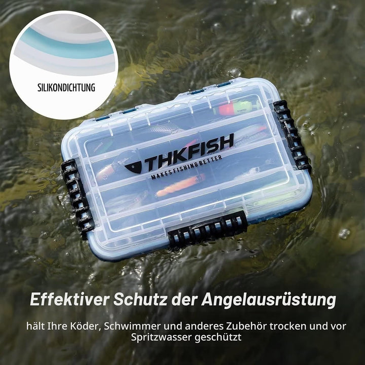 THKFISH Angelbox 3600 Köderbox 3700 Angeln Tackle Box Angelkoffer 2 Stück Wasserdicht sich hin- und