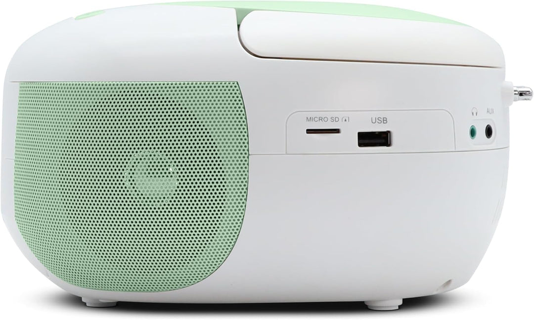 CD Player Radio Mady Bluetooth, MP3 mit USB-Anschluss, Micro-SD-Karte - Grün - Metronic 477186