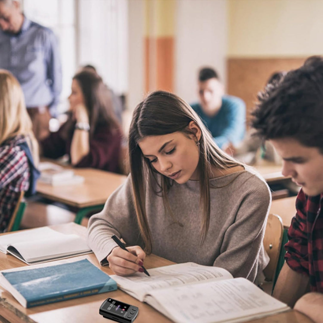 MP3 Player Bluetooth, Tragbarer digitaler Musikplayer mit Lautsprecher, Sprachaufzeichnung Eingebaut