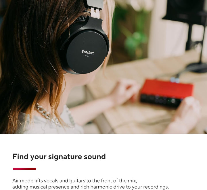 Focusrite Scarlett 2i2 4. Gen USB-Audio-Interface, Komposition, Streaming und Podcasting — Aufnahmen