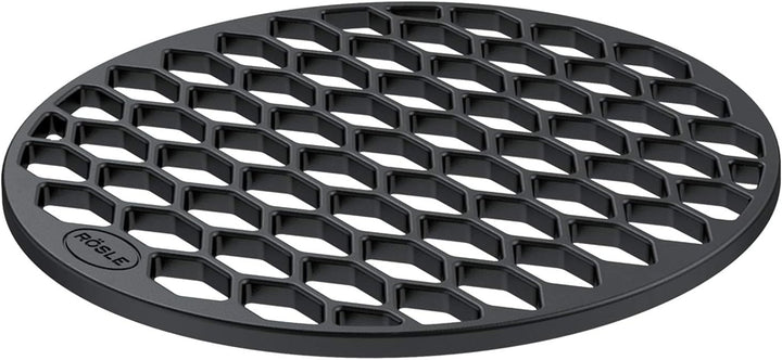 RÖSLE VARIO Grillrost RS, Hochwertiger Grillrost aus emailliertem Gusseisen, Grillbranding, 30 cm