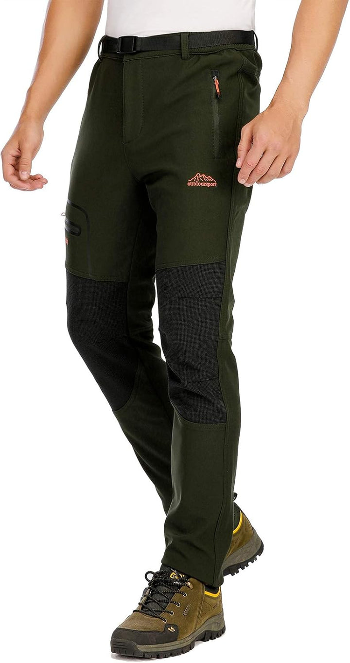 DAFENP Skihose, Wanderhose, Herren, wasserdicht, Arbeitshose, Winter, Berghose, Softshell, warm, gef
