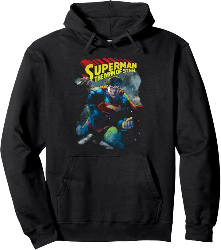 Superman Through the Rubble Pullover Hoodie