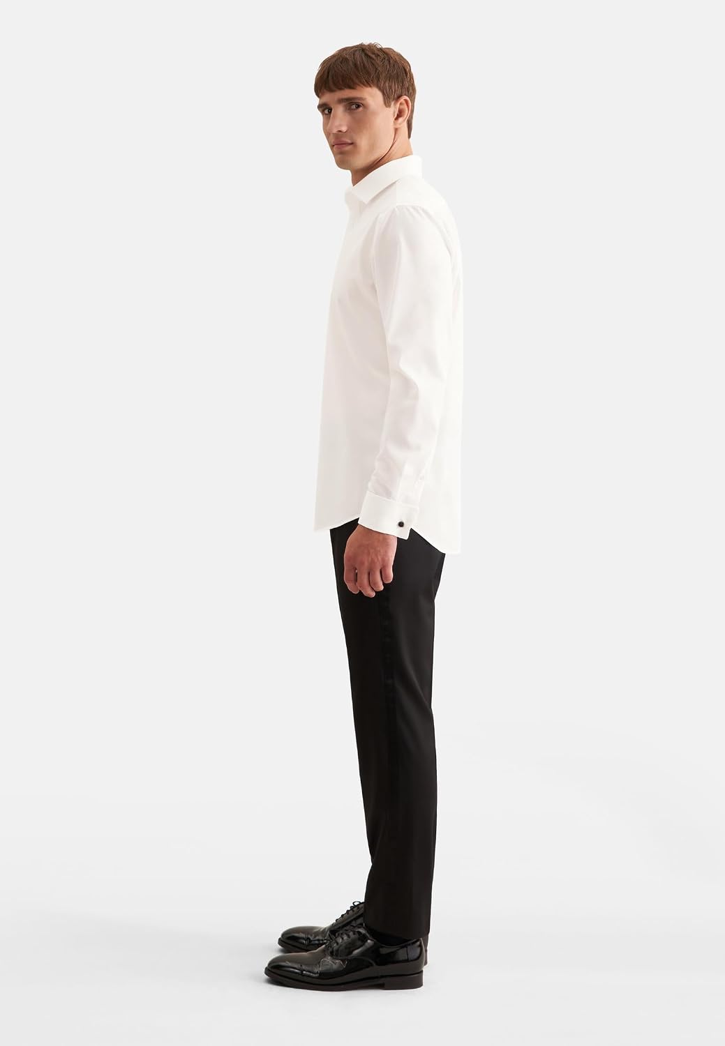 Seidensticker Herren Men Shaped Gala Businesshemd 37 Ecru(021006), 37 Ecru(021006)