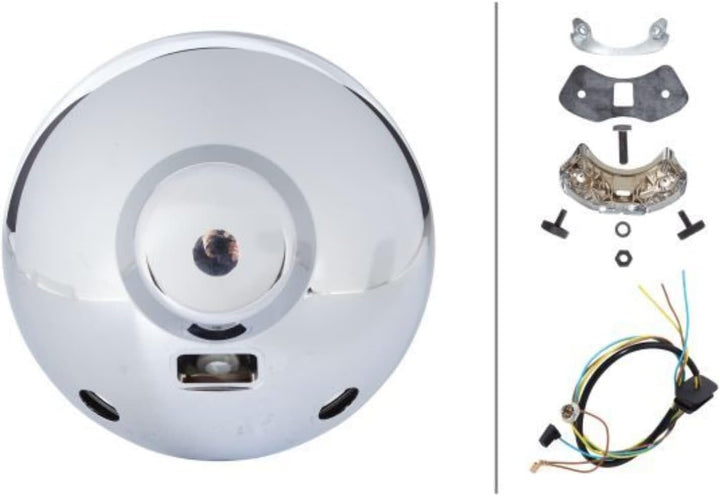 HELLA - Halogen-Fernscheinwerfer - Luminator Chromium Blue - E1 1928/ECE-R7/ECE-R112 - 2 - 1F8 007 5