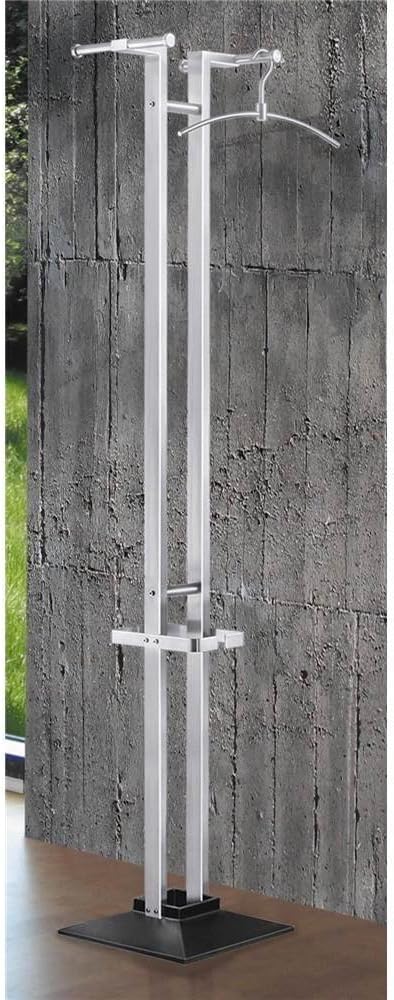 ZACK 50670 "ATACIO" Standgarderobe m. integr. Schirmständer, Edelstahl matt