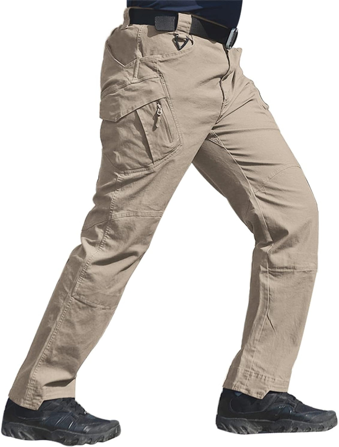 FEDTOSING Cargohose Herren Vintage Militär Tactical Hosen mit Stretch Arbeitshose Outdoor Viele Tasc