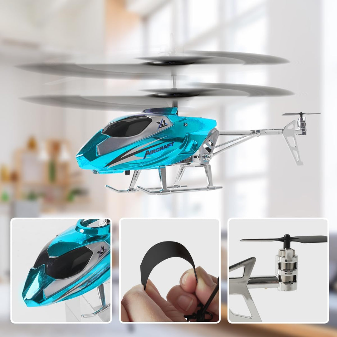 VATOS RC-Hubschrauber für Jungen, 2.4G Ferngesteuerter Hubschrauber mit LED-Licht für Kinder ab 12 J