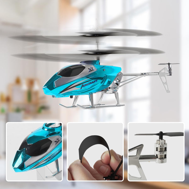 VATOS RC-Hubschrauber für Jungen, 2.4G Ferngesteuerter Hubschrauber mit LED-Licht für Kinder ab 12 J