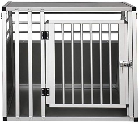 EUGAD Hundetransportbox Alu Hundebox Reisebox Autobox für grosse Hunde Husky Samojede Weimaraner Bor